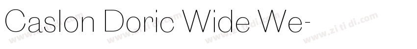 Caslon Doric Wide We字体转换